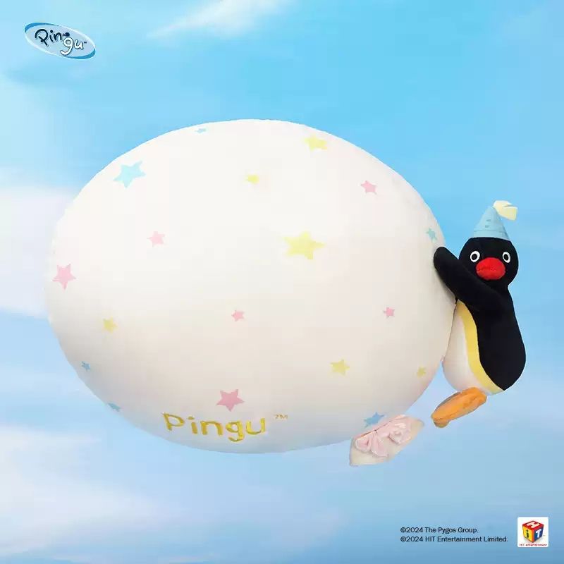 Pingu 企鵝家族 氣球系列 掛件 毛絨公仔 手伴 公仔 擺件 書包掛飾 小玩偶｜嗨寶好選物
