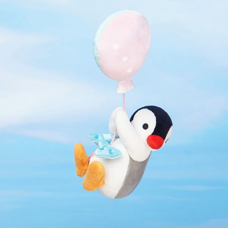 Pingu 企鵝家族 氣球系列 掛件 毛絨公仔 手伴 公仔 擺件 書包掛飾 小玩偶｜嗨寶好選物