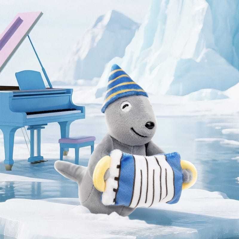 Pingu 企鵝家族 雪地樂團系列｜優邁正版｜毛絨公仔 掛件 可愛玩偶 包掛 收藏禮物｜嗨寶好選物