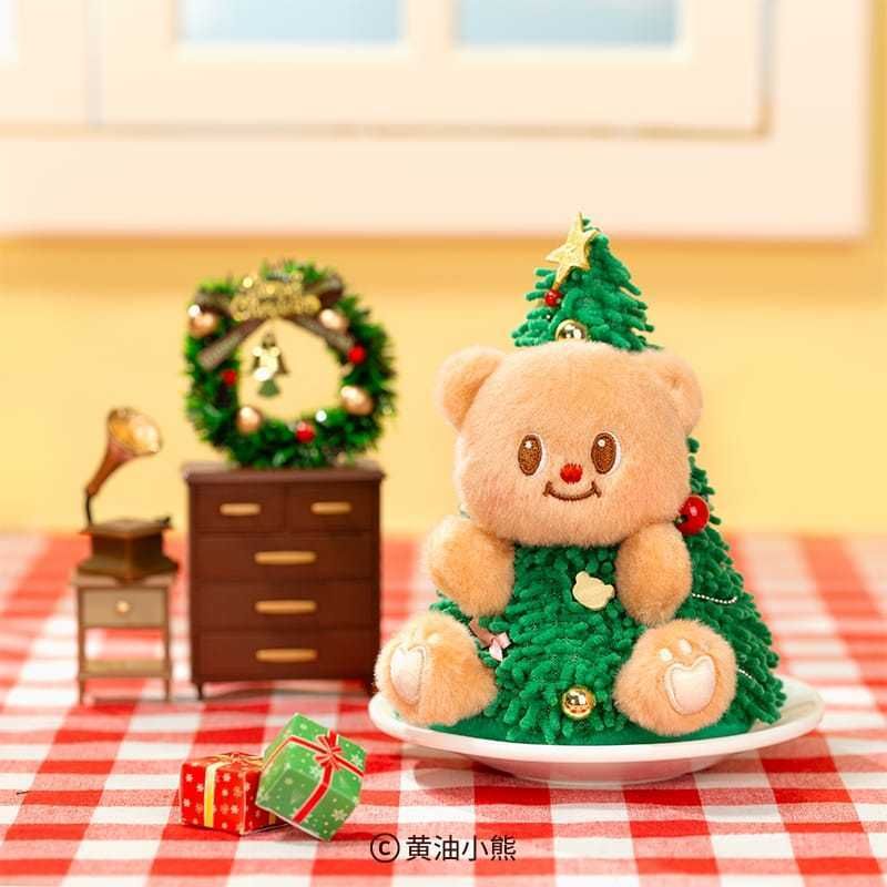 ButterBear黃油小熊 聖誕老人毛絨掛件｜可愛小熊桌面擺件 公仔 玩偶 情侶禮物｜嗨寶好選物