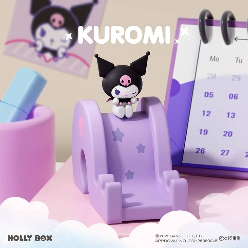 Sanrio｜三麗鷗家族｜滑滑梯手機支架｜公仔 擺件 收藏品 玩偶 凱蒂貓 庫洛米 美樂蒂｜嗨寶好選物