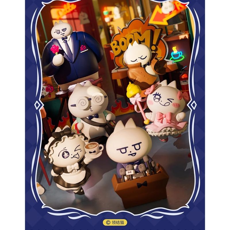 Plzdot 領結貓 我這樣的小貓咪 系列 盲盒 手伴 公仔 擺件 扭蛋 收藏品｜嗨寶好選物