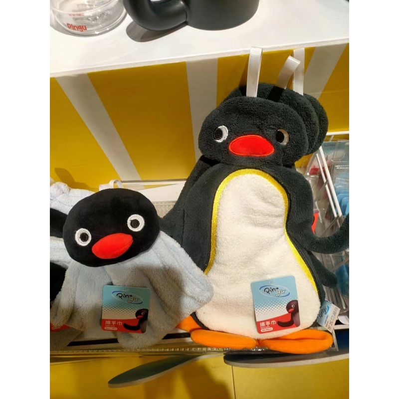 Pingu 企鵝家族 乾手巾 擦手巾 系列 盲盒 手伴 公仔 擺件 扭蛋 收藏品｜嗨寶好選物