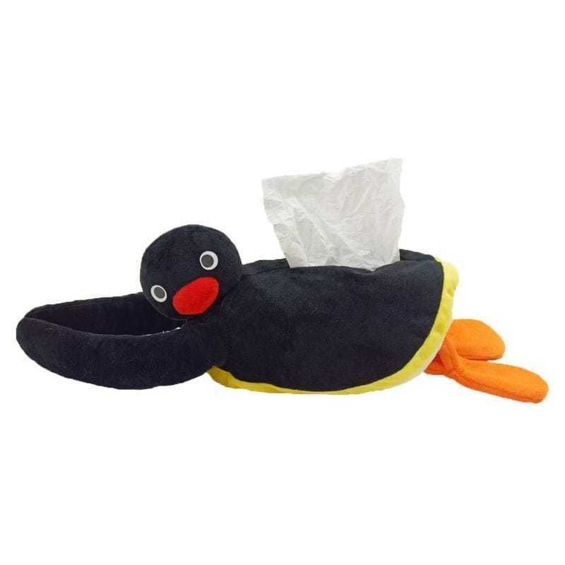 Pingu 企鵝家族 掛式衛生紙袋系列｜正版周邊｜卡通可愛 收納套 車載 臥室 宿舍 創意家居｜嗨寶好選物