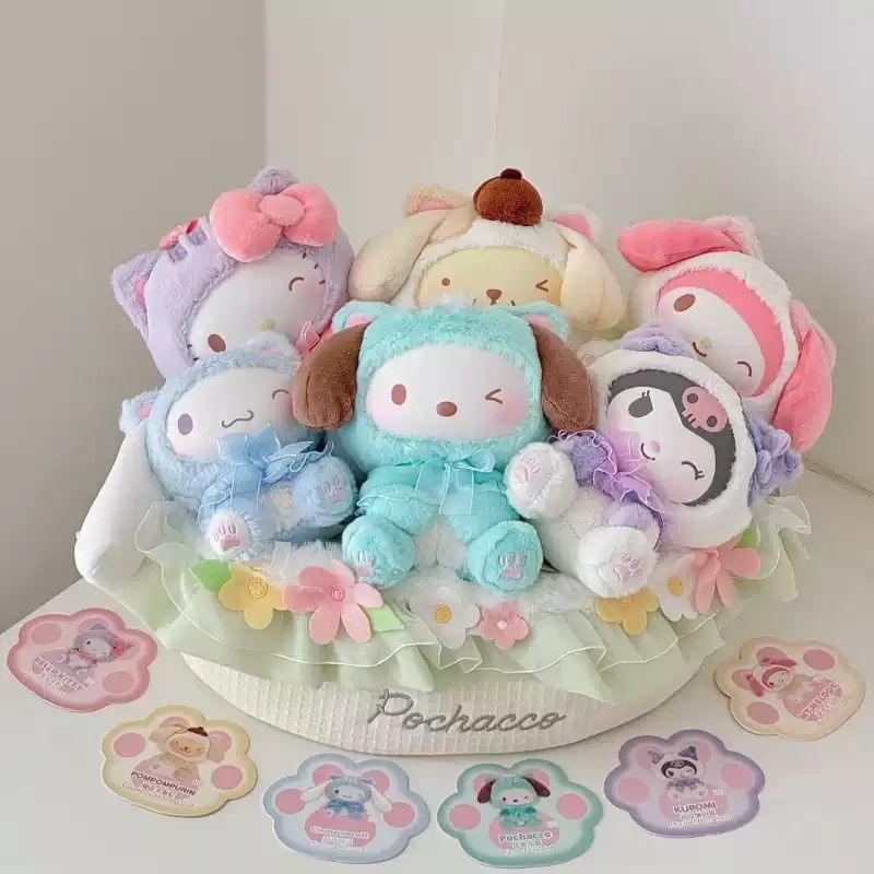 Sanrio 三麗鷗 逗逗小貓系列 搪膠毛絨寶寶 潮玩 盲盒 公仔 手辦 掛件 逗逗小貓｜嗨寶好選物