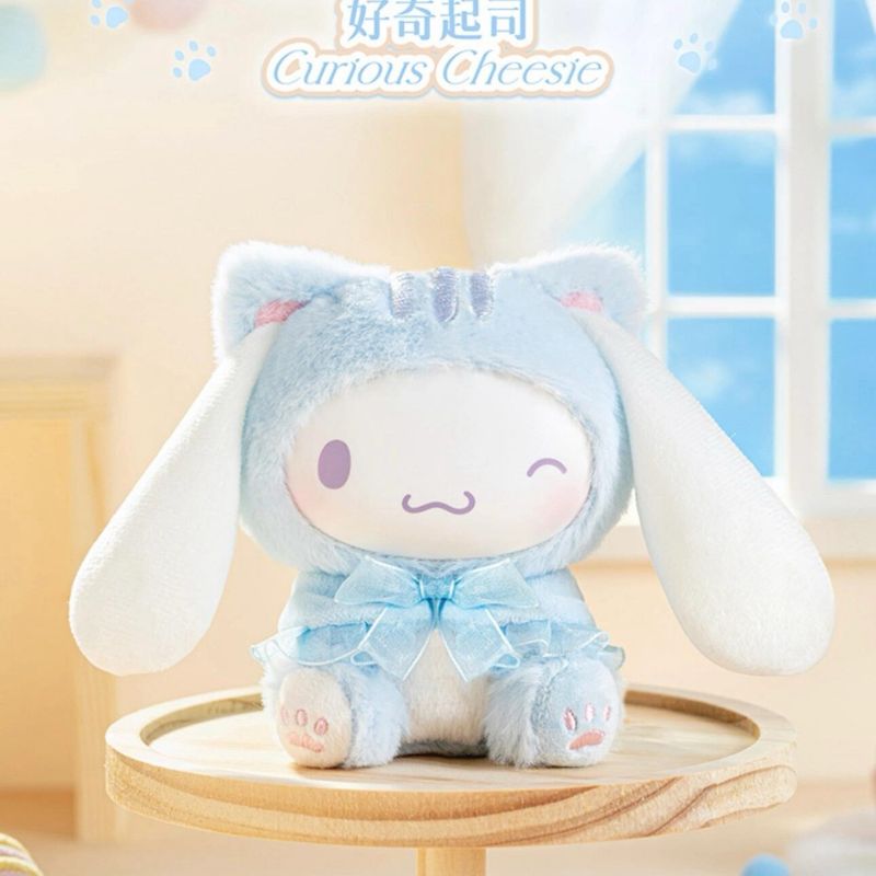 Sanrio 三麗鷗 逗逗小貓系列 搪膠毛絨寶寶 潮玩 盲盒 公仔 手辦 掛件 逗逗小貓｜嗨寶好選物