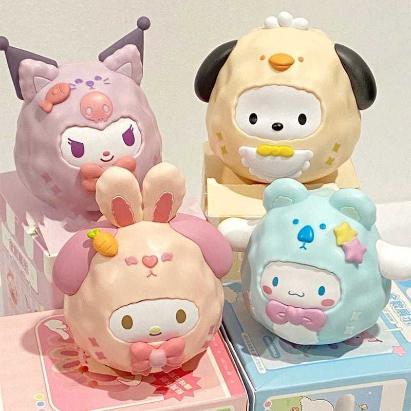 Sanrio 三麗鷗 庫洛米美樂蒂 盲盒｜不倒翁公仔擺件｜療癒玩偶禮物｜嗨寶好選物