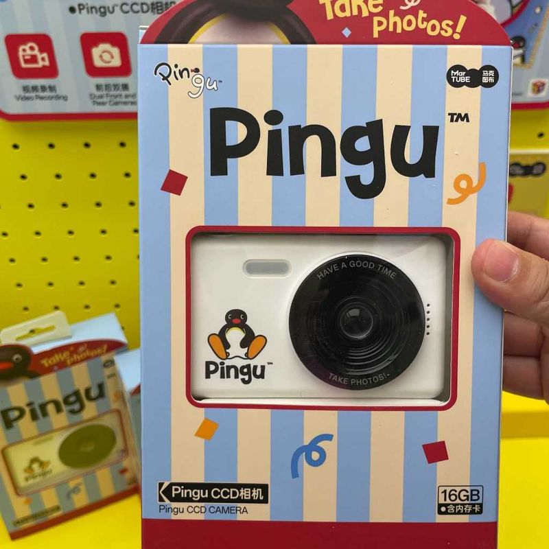 企鵝家族｜Pingu｜成都限定｜一次性相機｜CCD 公仔 擺件 收藏品 玩偶｜嗨寶好選物