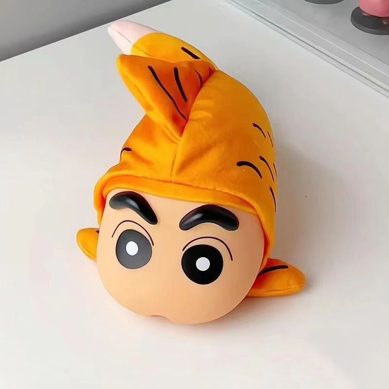 蠟筆小新 摸魚新生活 翻身魚 小新 盲盒 手伴 公仔 擺件 扭蛋 收藏品｜嗨寶好選物