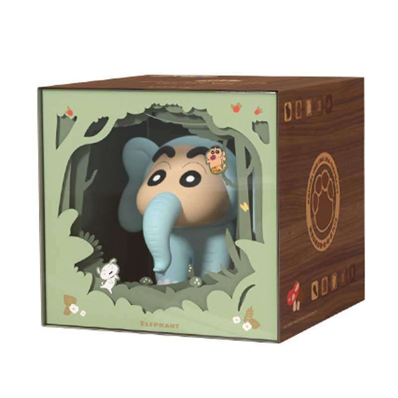 蠟筆小新 動物恰恰恰 大象 禮物 可愛擺件 潮玩 玩具 公仔 手伴 裝飾 擺件｜嗨寶好選物