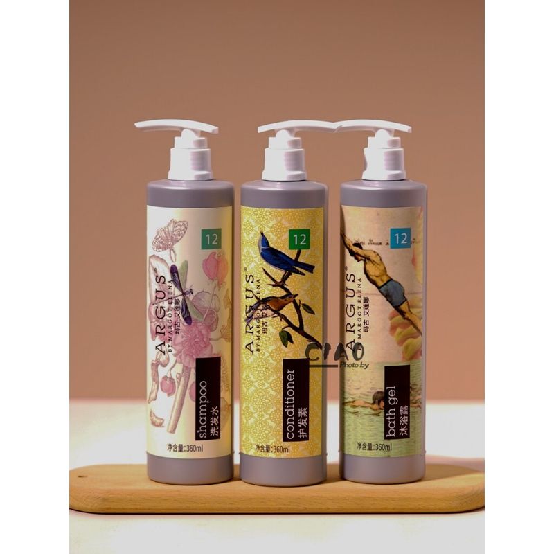 ARGUS 柑橘含羞草｜萬麗酒店｜洗髮精 沐浴乳 潤絲精 身體乳｜360ml｜嗨寶洗浴用品