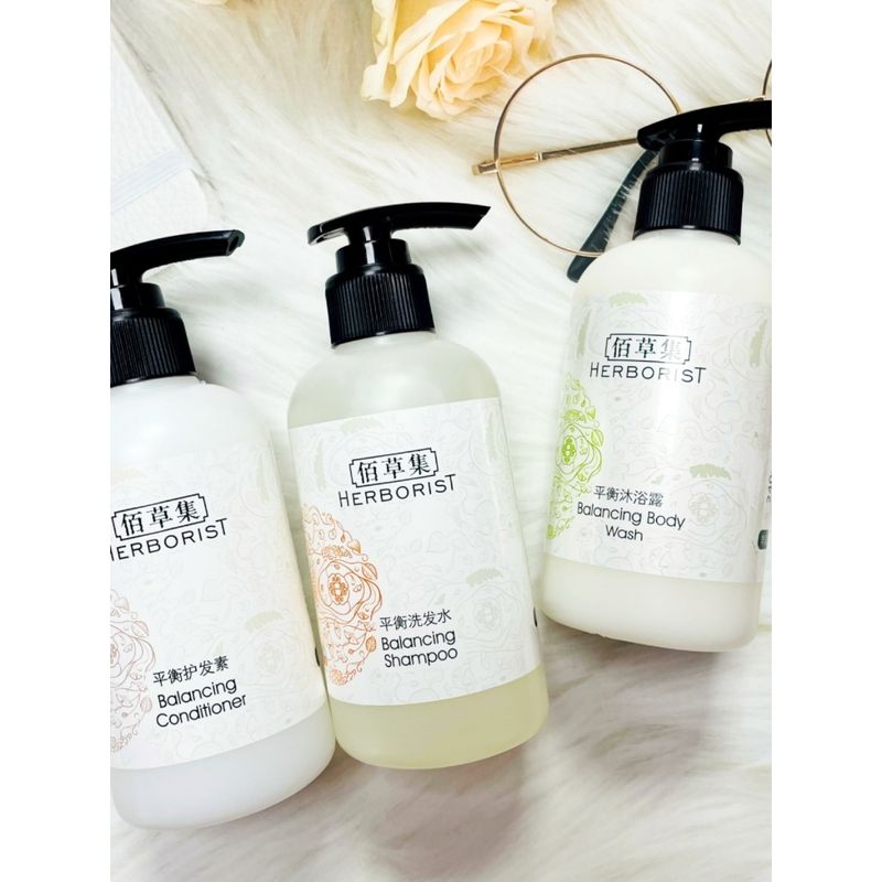 佰草集 HERBORIST｜平衡系列｜洗髮精 沐浴乳 潤絲精 身體乳｜240ml｜嗨寶洗浴用品
