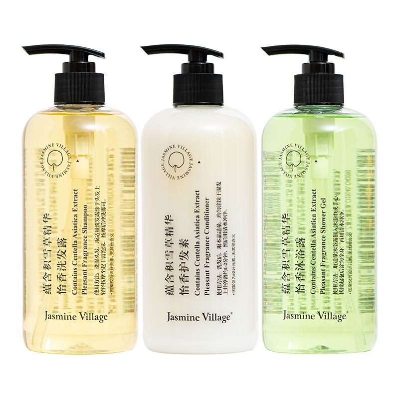 JasmineVillage｜茉莉小鎮 積雪草｜洗髮精 沐浴乳 潤絲精  洗手液 護手霜｜500ml｜嗨寶洗浴用品