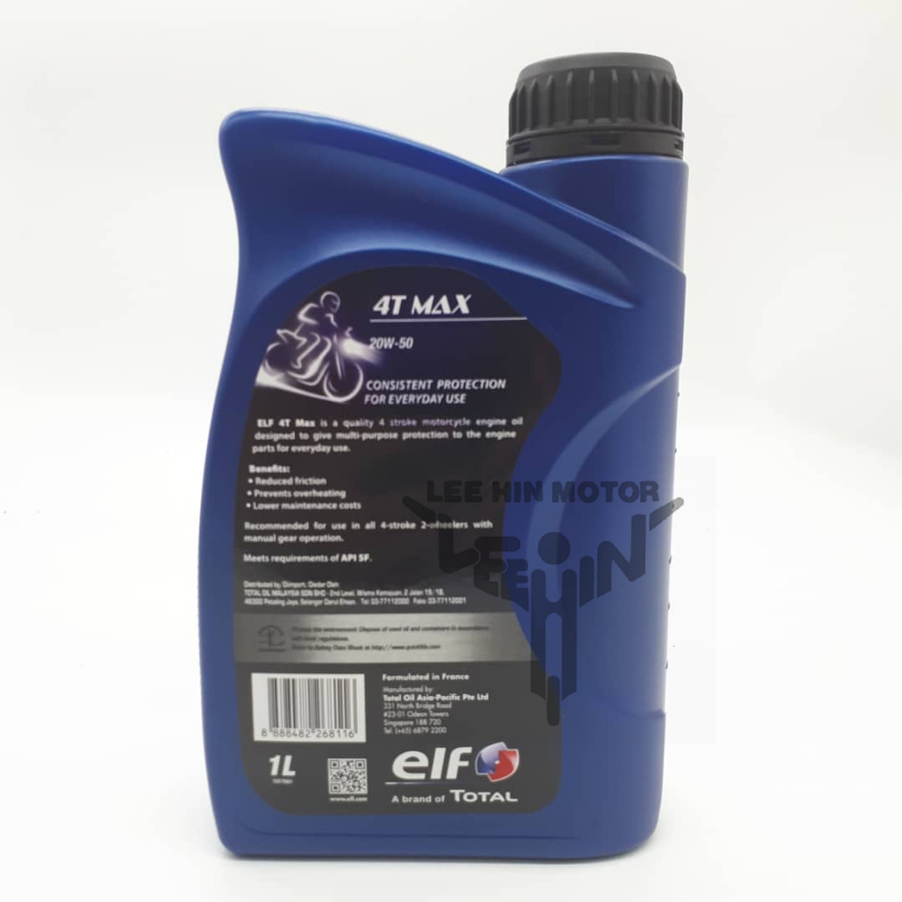 ELF 4T MAX 20W50 MOTORCYCLE ENGINE OIL (1L) Lee Hin Motor