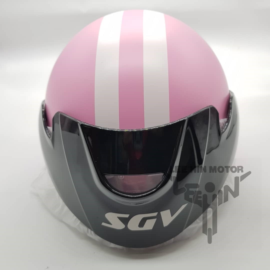 Original SGV Stripes Cruiser Matt Colour Helmet ( Matt Pink ) Lee Hin