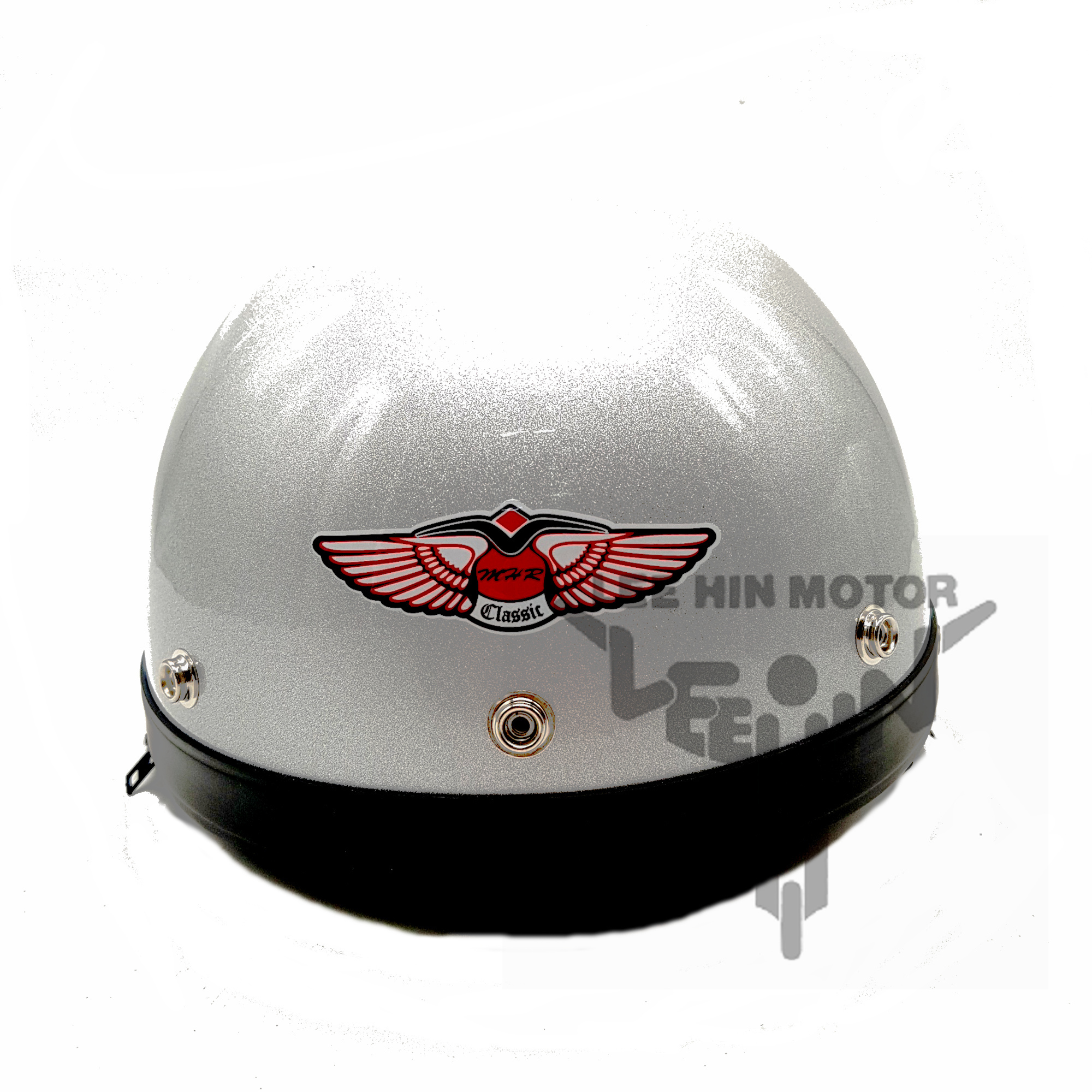 MHR Half Cut Helmet ( Silver 