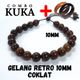 Gelang Retro 10mm Coklat