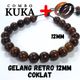 Gelang Retro 12mm Coklat