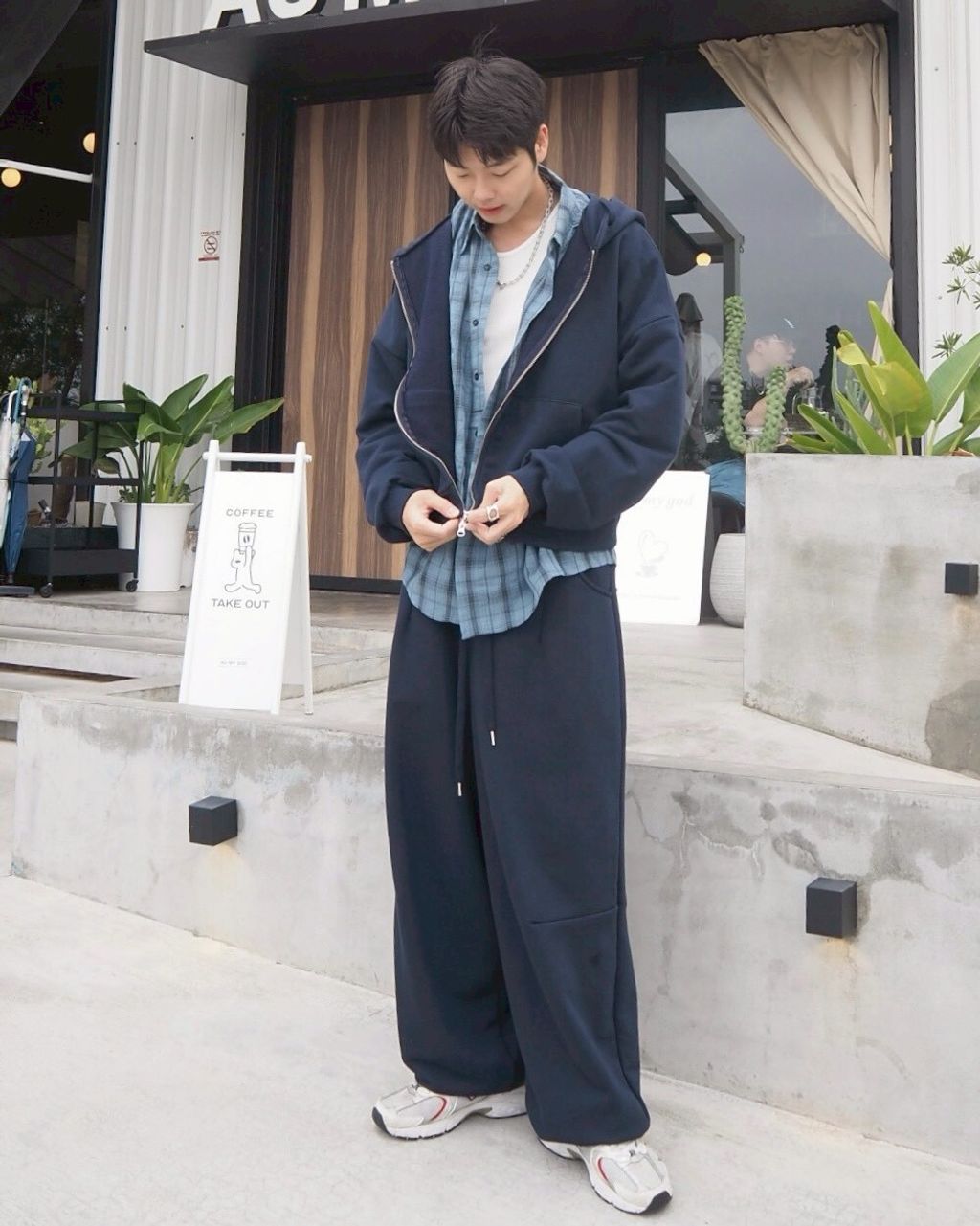 LINE_ALBUM_連帽休閒棉套裝 黑 藍 灰 F 1780 1780_260118_1