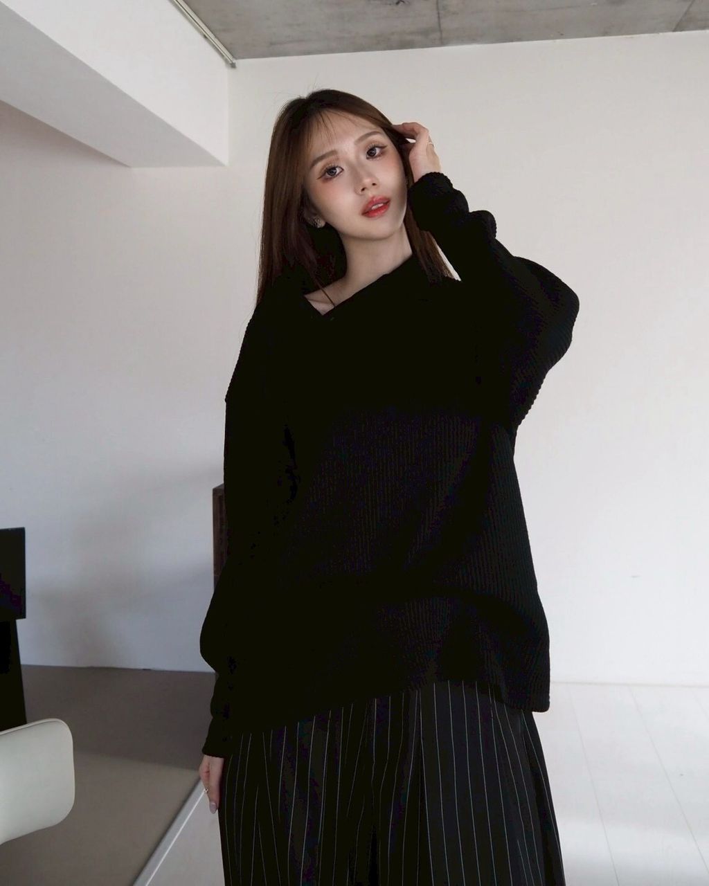 LINE_ALBUM_高領斜釦針織上衣 黑 白 淺灰 深灰 F1380_260119_9