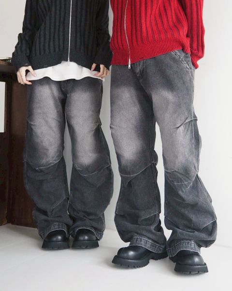 LINE_ALBUM_皺摺喇叭牛仔褲 黑 F 2180_260119_5