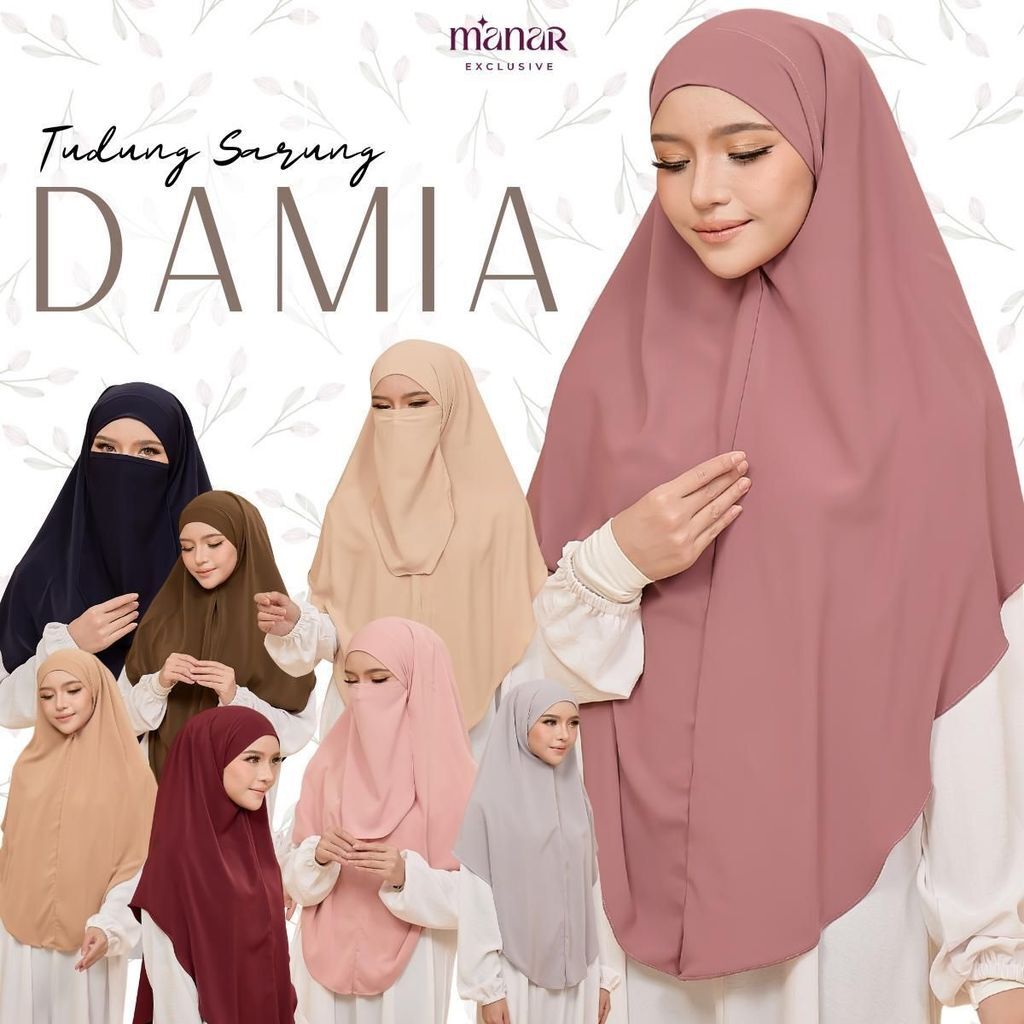 TUDUNG SARUNG DAMIA - Tudung Sarung Chiffon Nida Sejuk | Tudung Raya 2026