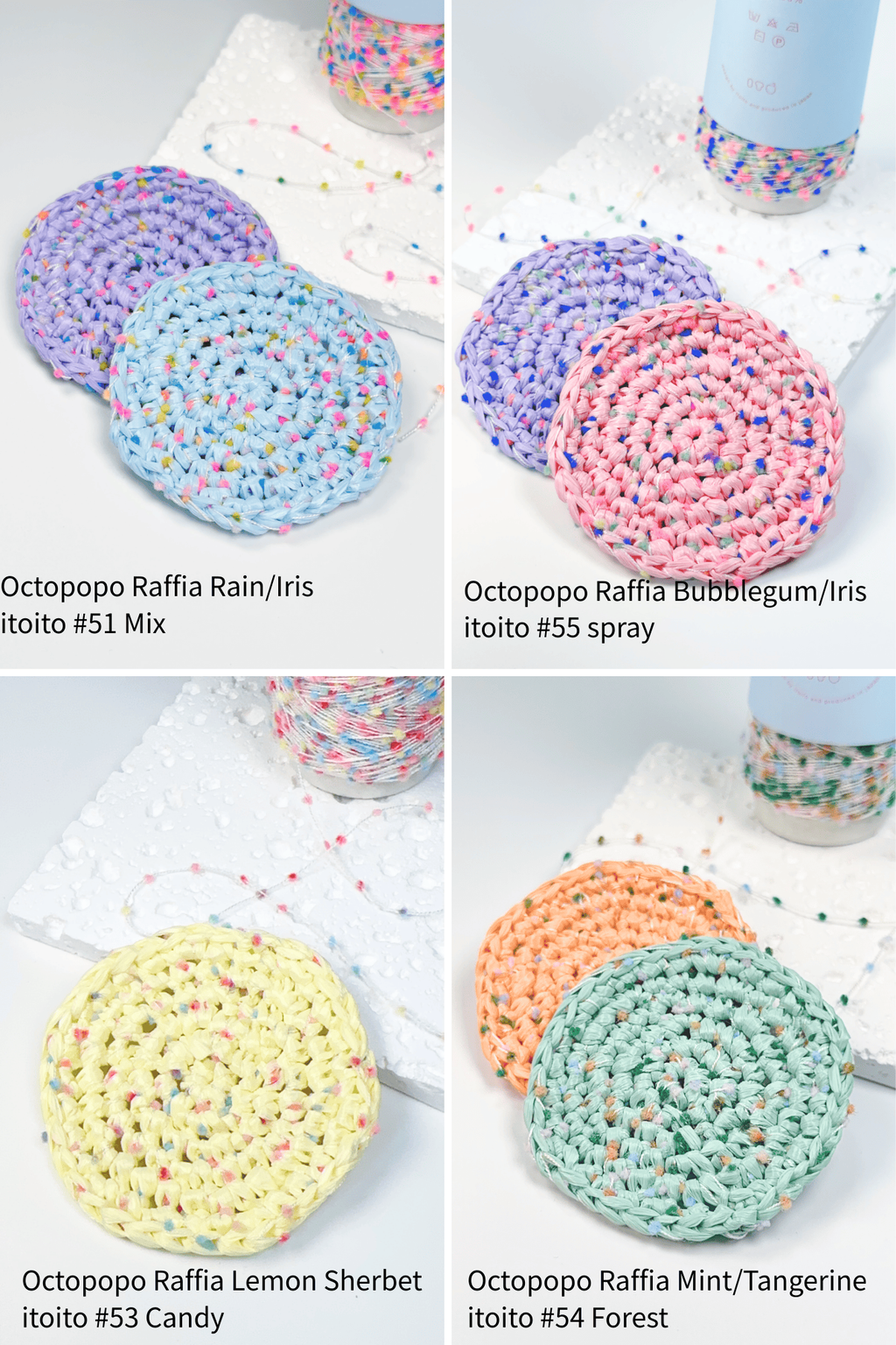 Octopopo Raffia RainIris itoito #51 Mix