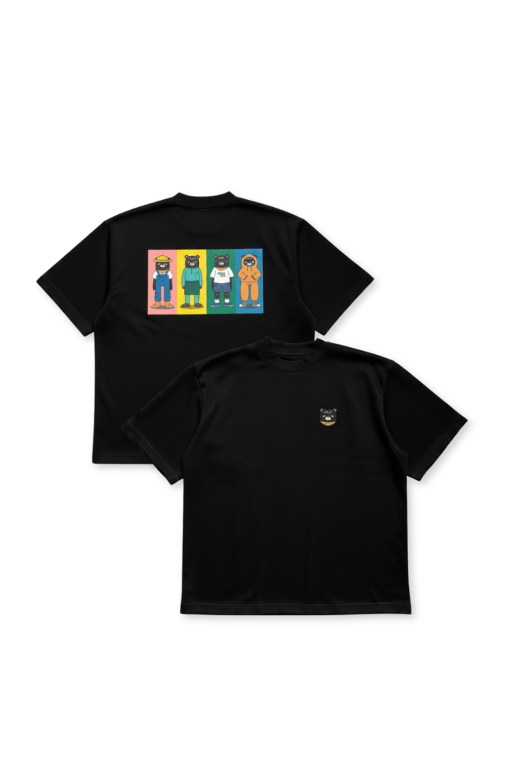 Udam Oversized Graphic Tee | Black, dual view (10) - Oleng & Co.