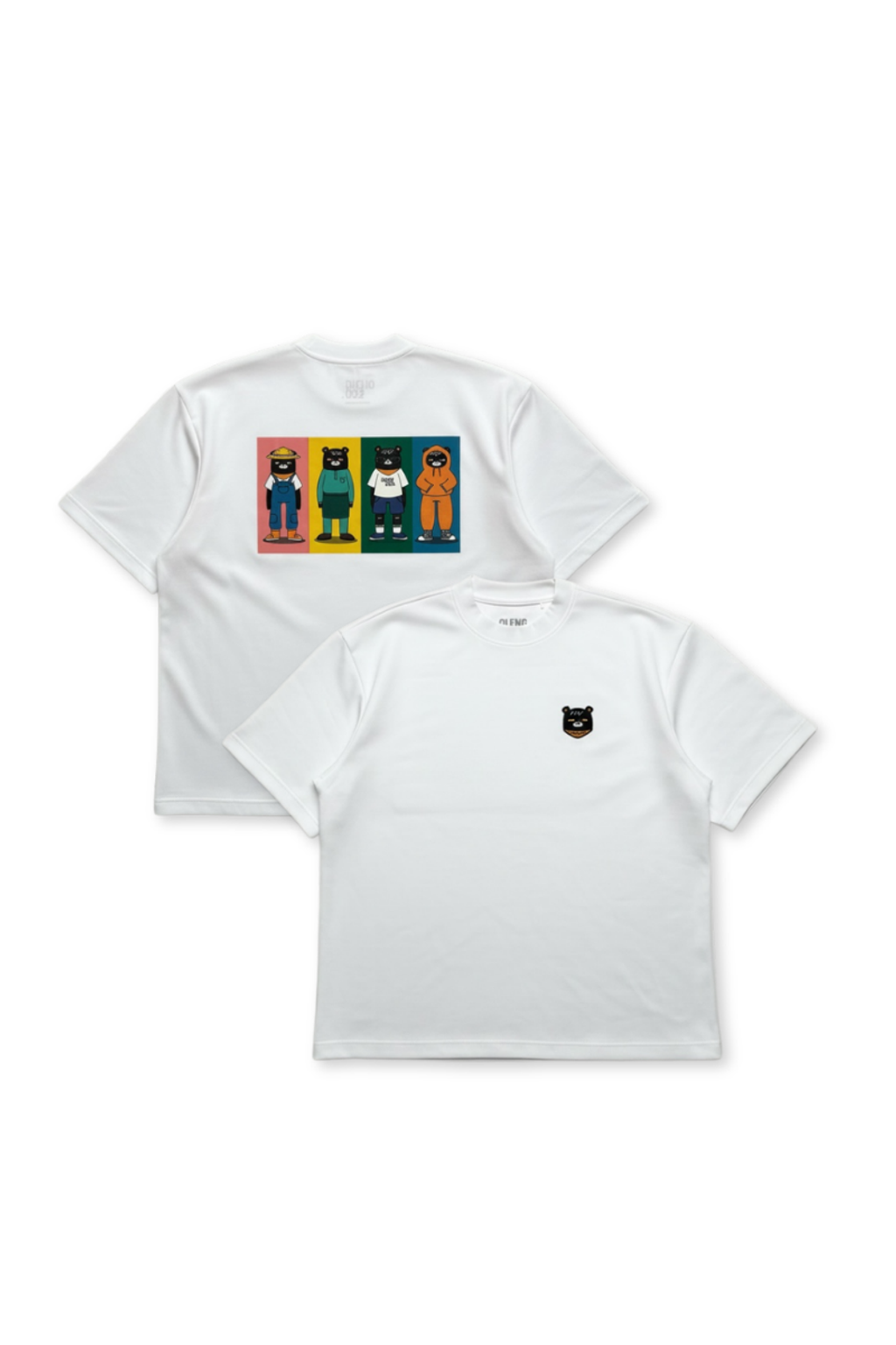 Udam Oversized Graphic Tee | White, dual view (13) - Oleng & Co.