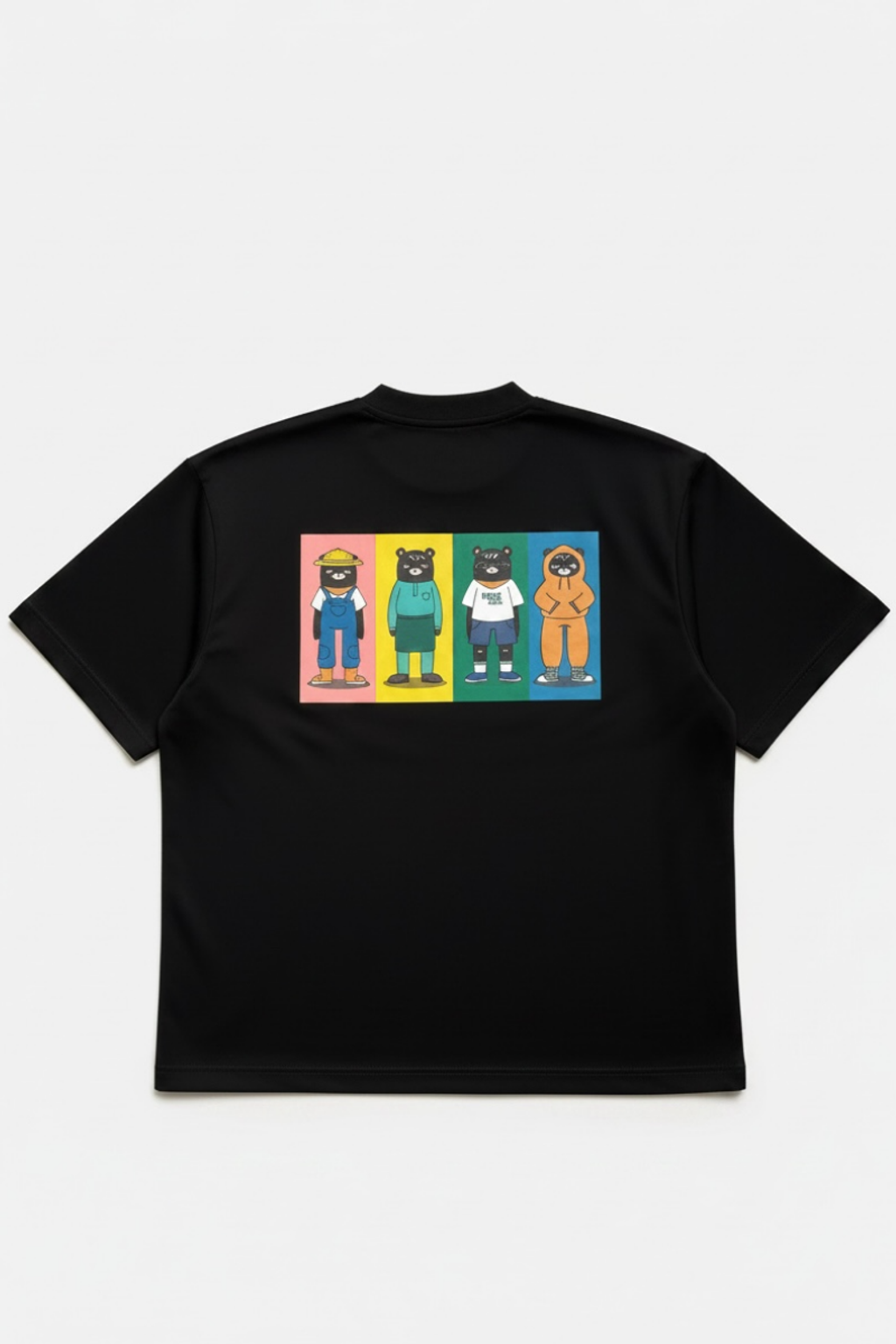 Udam Oversized Graphic Tee | Black, back view (09) - Oleng & Co.