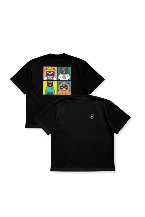 Udam Life4Cut Oversized Graphic Tee | Black, dual view (15) - Oleng & Co.
