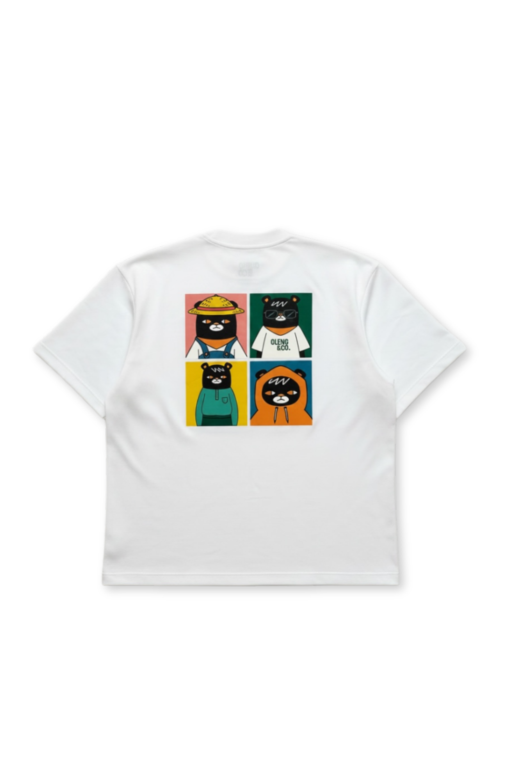 Udam Life4Cut Oversized Graphic Tee | White, back view (16) - Oleng & Co.