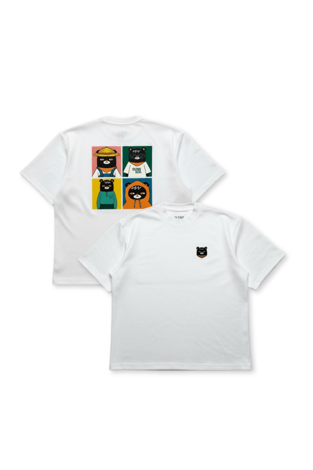 Udam Life4Cut Oversized Graphic Tee | White, dual view (17) - Oleng & Co.