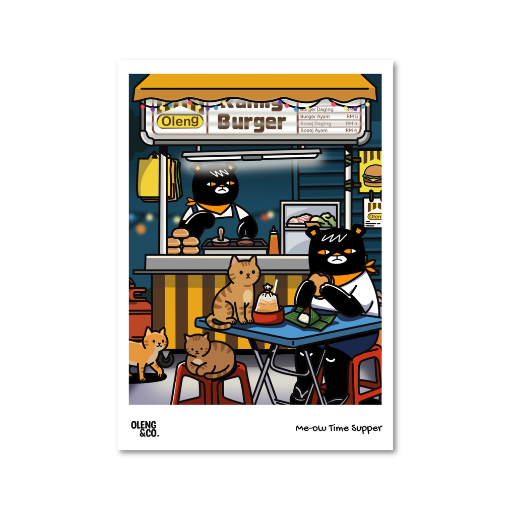 Website - Posters - A3 Poster - Me-ow Time Supper