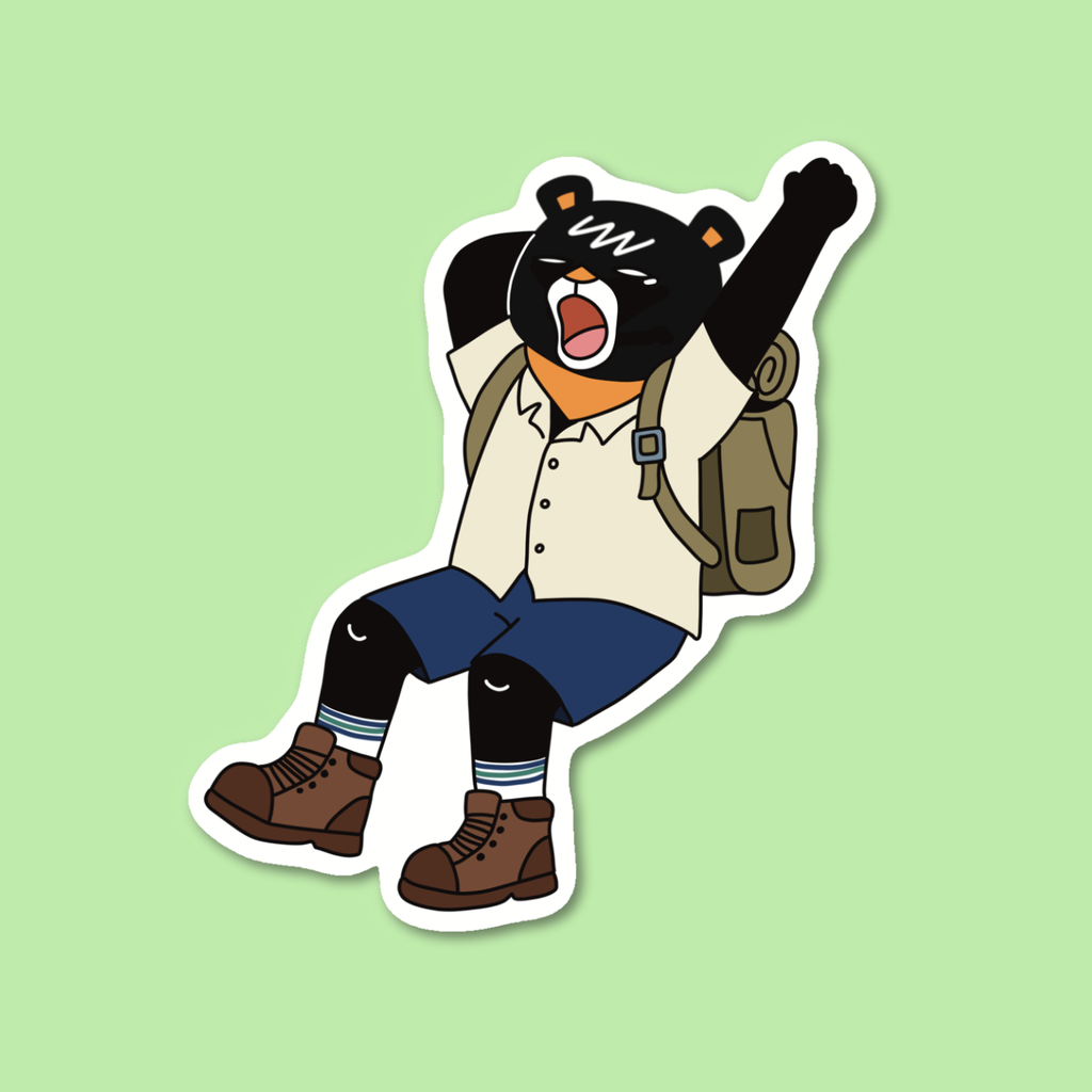 Website - Deco Sticker - Yawning Explorer