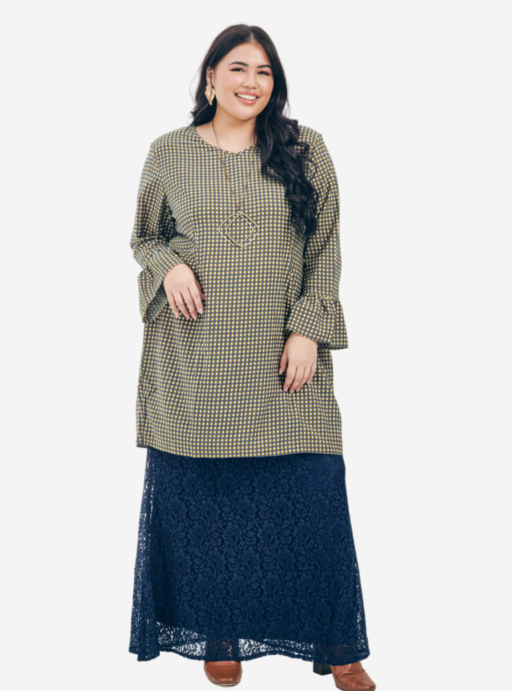 Copy of Description Long Sleeve Asymetrical Puff Sleeve Stretchable - Very Sheer - No - Ribbed Cotton - Long Skirt  Ukur lilit pada punggung (Hip) boleh stretch up to 3 to 6 (9).png