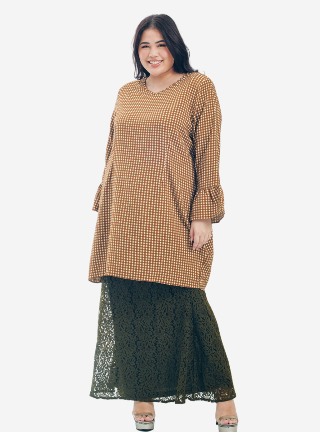 Copy of Description Long Sleeve Asymetrical Puff Sleeve Stretchable - Very Sheer - No - Ribbed Cotton - Long Skirt  Ukur lilit pada punggung (Hip) boleh stretch up to 3 to 6 (20).png