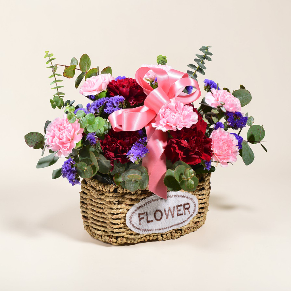 Timeless Garden carnation table arrangement for birthday or anniversary with delivery in Kuala Lumpur and Selangor