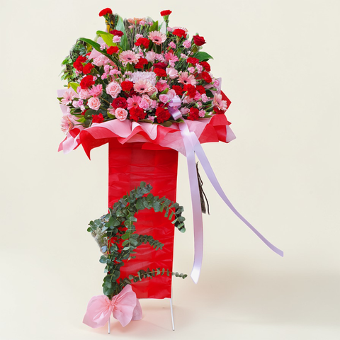 Fortune Glory hydrangea and rose grand opening  stand with delivery in Kuala Lumpur and Selangor