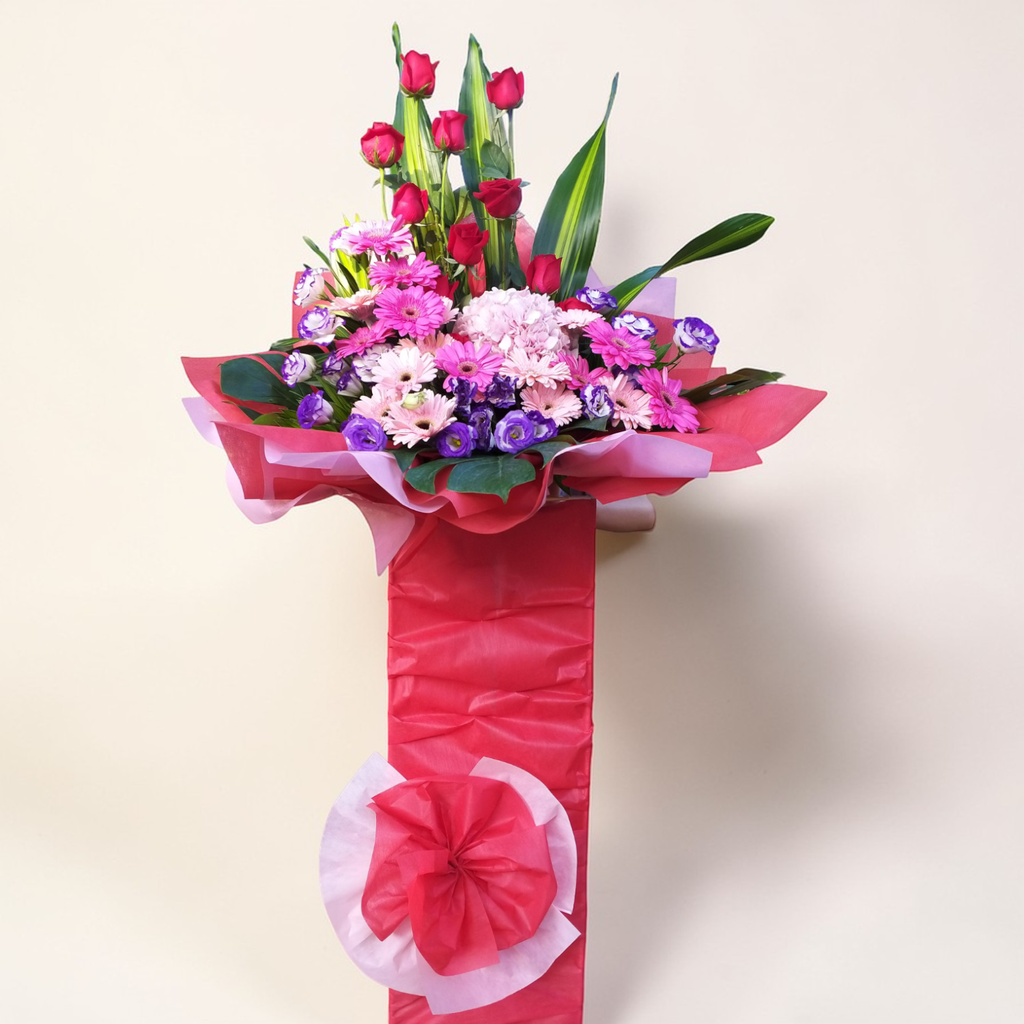 Fortune Garden hydrangea, rose and eustoma grand opening stand with delivery in Kuala Lumpur and Selangor