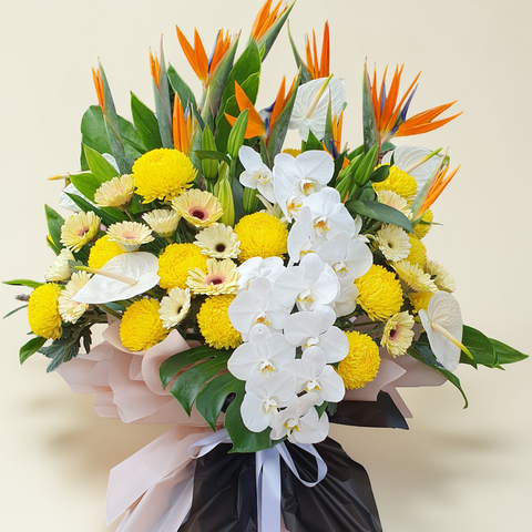 Tender Memories condolence and funeral flowers sympathy stand with delivery in Kuala Lumpur and Selangor