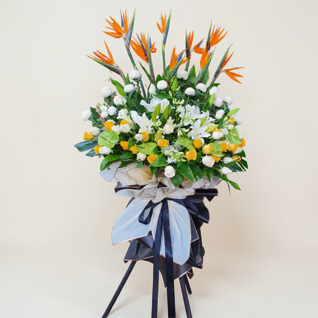Tranquil Blessings condolence and funeral flowers sympathy stand with delivery in Kuala Lumpur and Selangor