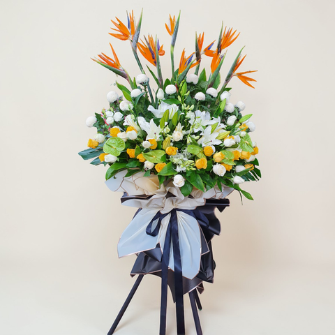 Tranquil Blessings condolence and funeral flowers sympathy stand with delivery in Kuala Lumpur and Selangor