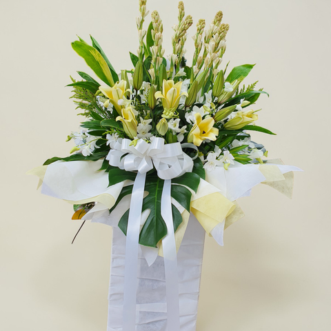 Loving Remembrance condolence and funeral flowers sympathy stand with delivery in Kuala Lumpur and Selangor