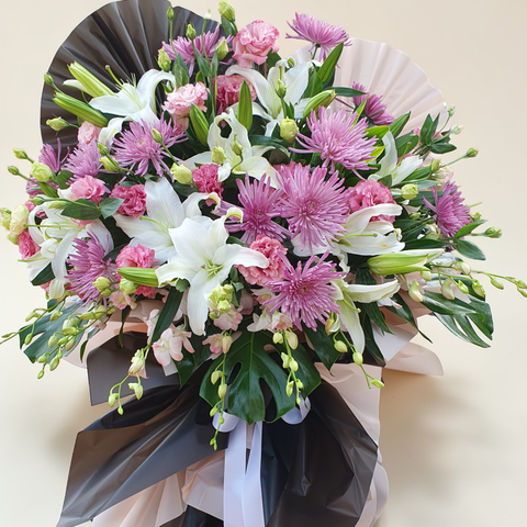 Graceful Tribute condolence and funeral flowers sympathy stand with delivery in Kuala Lumpur and Selangor