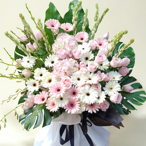 Pure Serenity condolence and funeral flowers sympathy stand with delivery in Kuala Lumpur and Selangor