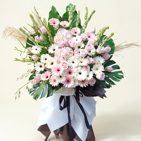 Pure Serenity condolence and funeral flowers sympathy stand with delivery in Kuala Lumpur and Selangor