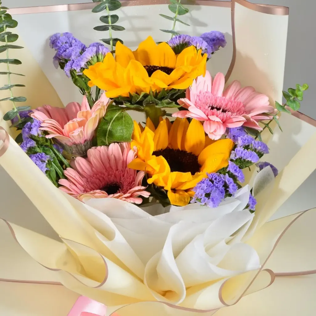 Future Horizons sunflower and gerberas bouquet for university graduation with delivery in Kuala Lumpur and Selangor