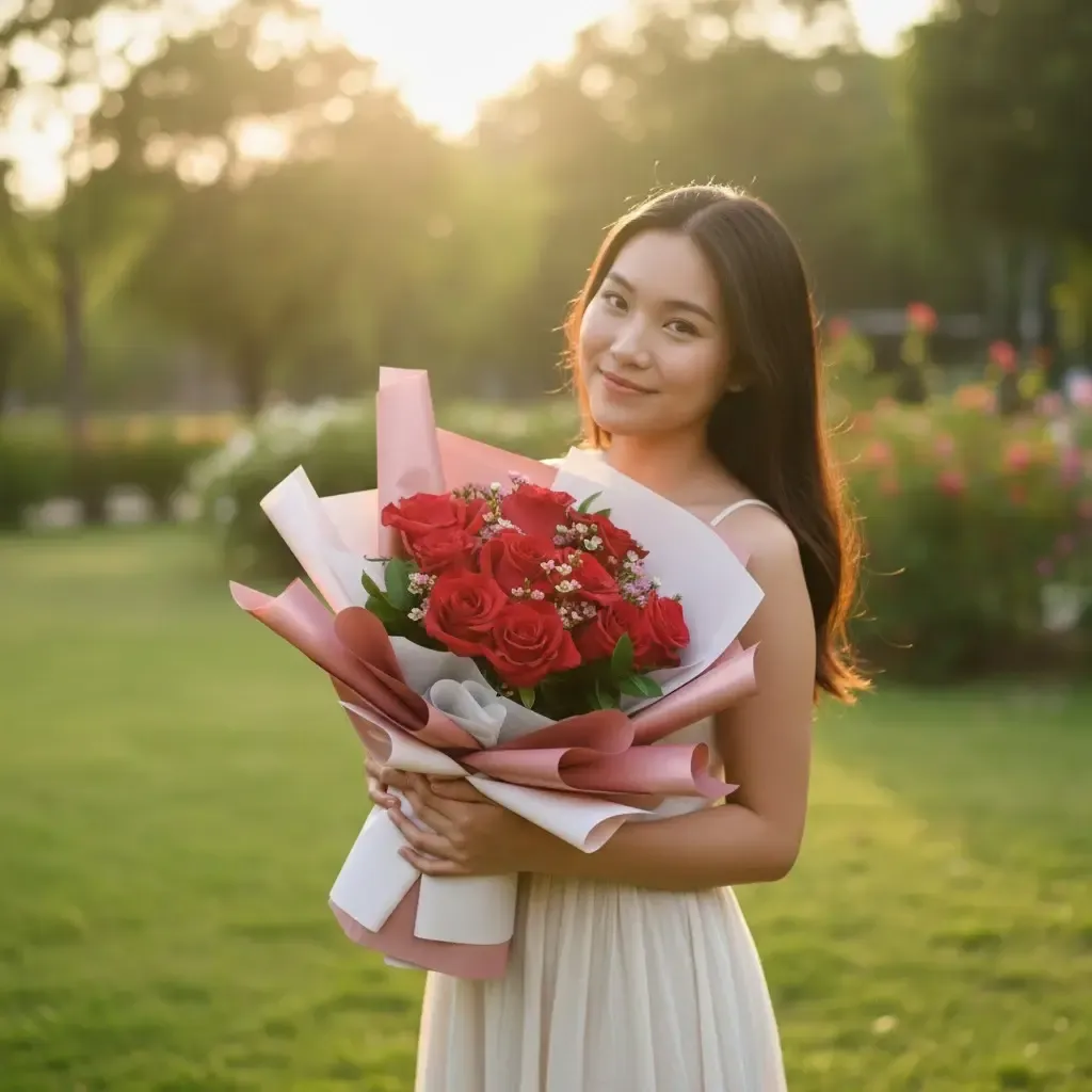 Dreamy Devotion rose hand bouquet for birthday or anniversary with delivery in Kuala Lumpur and Selangor