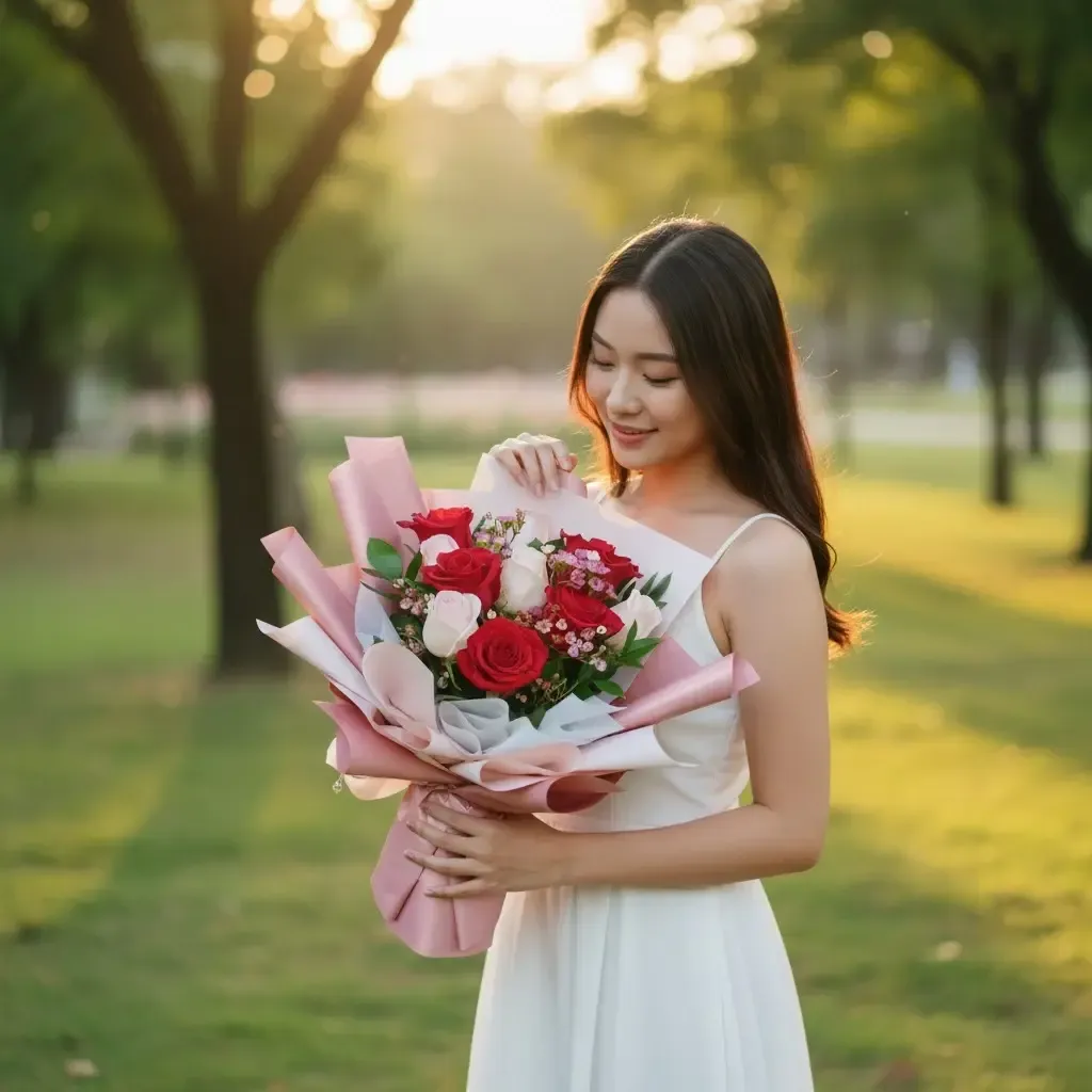 Dreamy Devotion rose hand bouquet for birthday or anniversary with delivery in Kuala Lumpur and Selangor